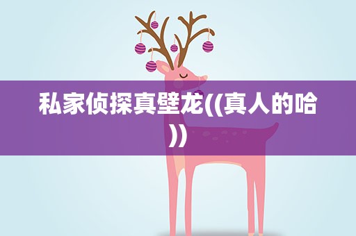 私家侦探真壁龙((真人的哈))