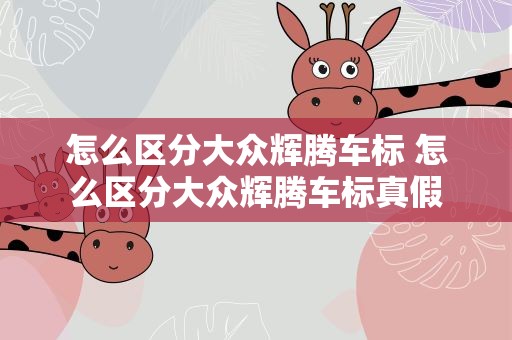 怎么区分大众辉腾车标 怎么区分大众辉腾车标真假