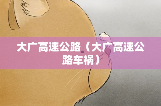 大广高速公路（大广高速公路车祸）