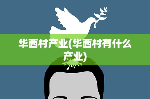 华西村产业(华西村有什么产业)