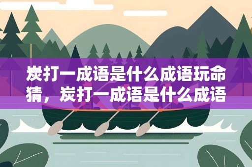 炭打一成语是什么成语玩命猜，炭打一成语是什么成语 视频