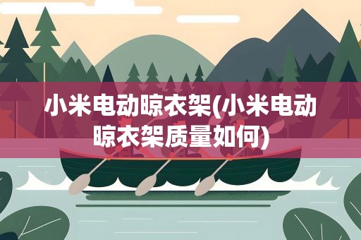 小米电动晾衣架(小米电动晾衣架质量如何)