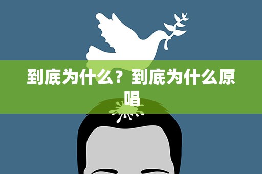 到底为什么？到底为什么原唱