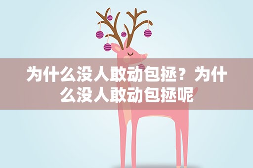 为什么没人敢动包拯？为什么没人敢动包拯呢