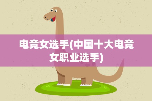 电竞女选手(中国十大电竞女职业选手)