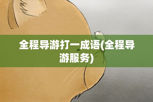 全程导游打一成语(全程导游服务)