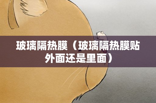 玻璃隔热膜（玻璃隔热膜贴外面还是里面）