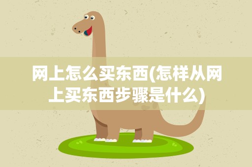 网上怎么买东西(怎样从网上买东西步骤是什么)