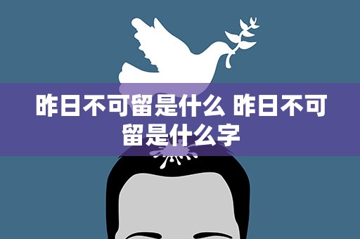 昨日不可留是什么 昨日不可留是什么字