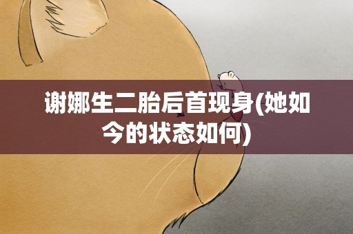 谢娜生二胎后首现身(她如今的状态如何)