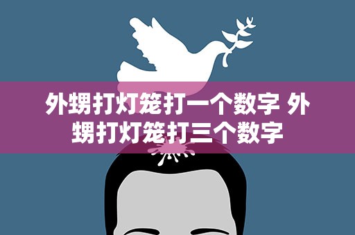 外甥打灯笼打一个数字 外甥打灯笼打三个数字