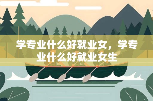 学专业什么好就业女，学专业什么好就业女生