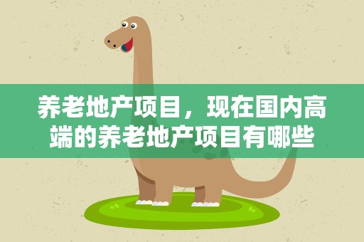 养老地产项目，现在国内高端的养老地产项目有哪些