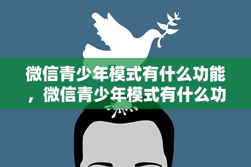 微信青少年模式有什么功能，微信青少年模式有什么功能嘛