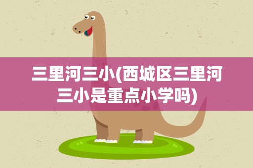 三里河三小(西城区三里河三小是重点小学吗)
