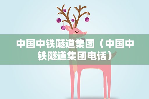 中国中铁隧道集团（中国中铁隧道集团电话）