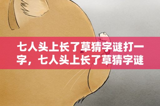 七人头上长了草猜字谜打一字，七人头上长了草猜字谜什么字