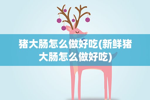 猪大肠怎么做好吃(新鲜猪大肠怎么做好吃)
