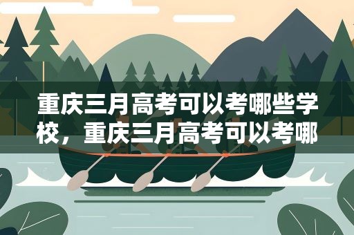 重庆三月高考可以考哪些学校，重庆三月高考可以考哪些学校呢