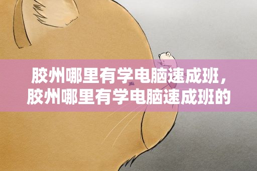 胶州哪里有学电脑速成班，胶州哪里有学电脑速成班的