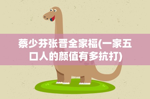 蔡少芬张晋全家福(一家五口人的颜值有多抗打)