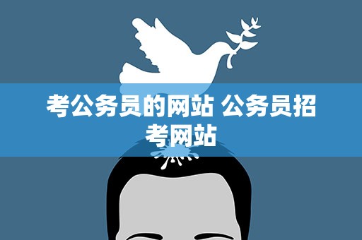 考公务员的网站 公务员招考网站
