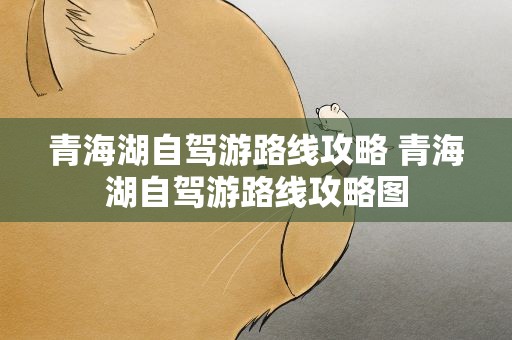 青海湖自驾游路线攻略 青海湖自驾游路线攻略图