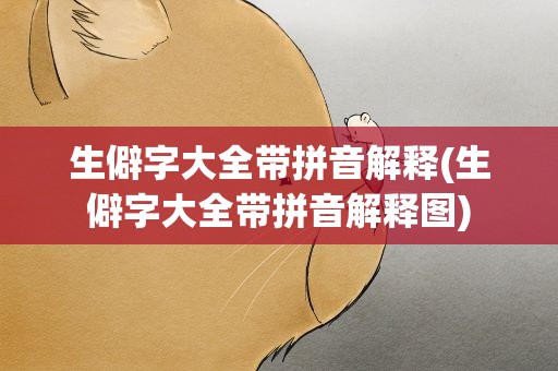 生僻字大全带拼音解释(生僻字大全带拼音解释图)