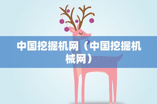 中国挖掘机网（中国挖掘机械网）