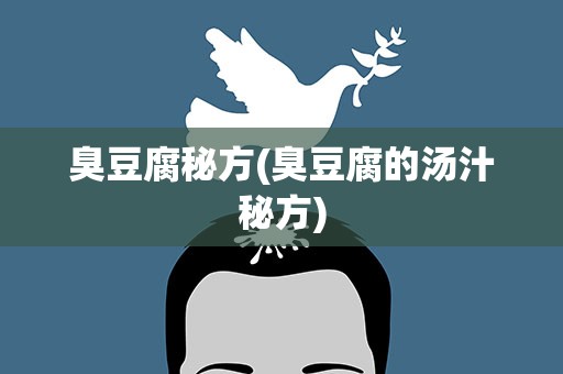 臭豆腐秘方(臭豆腐的汤汁秘方)