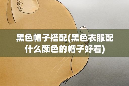 黑色帽子搭配(黑色衣服配什么颜色的帽子好看)