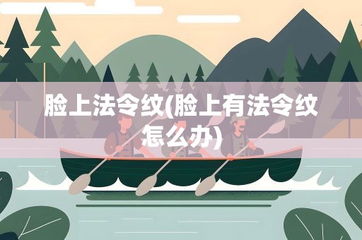 脸上法令纹(脸上有法令纹怎么办)