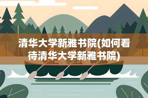 清华大学新雅书院(如何看待清华大学新雅书院)