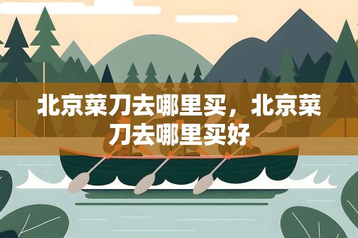 北京菜刀去哪里买，北京菜刀去哪里买好