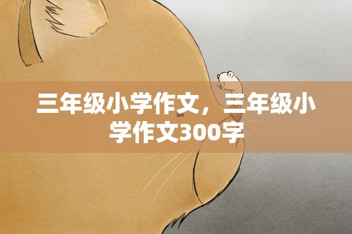 三年级小学作文，三年级小学作文300字