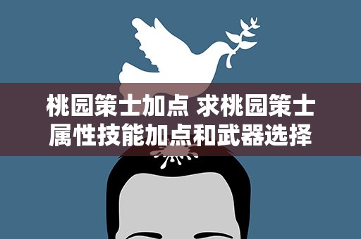 桃园策士加点 求桃园策士属性技能加点和武器选择