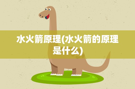水火箭原理(水火箭的原理是什么)