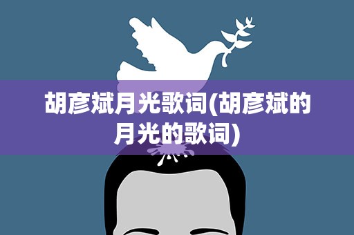 胡彦斌月光歌词(胡彦斌的月光的歌词)