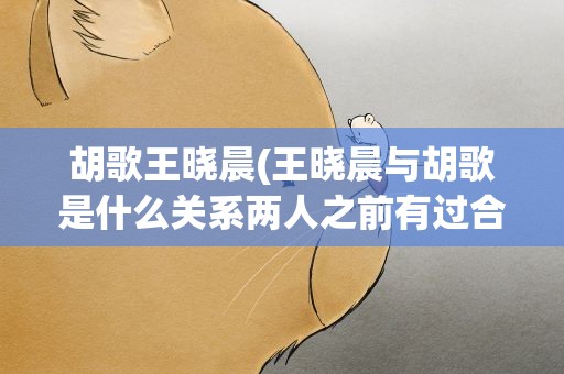 胡歌王晓晨(王晓晨与胡歌是什么关系两人之前有过合作吗)