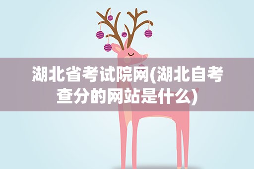 湖北省考试院网(湖北自考查分的网站是什么)