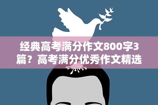经典高考满分作文800字3篇？高考满分优秀作文精选800