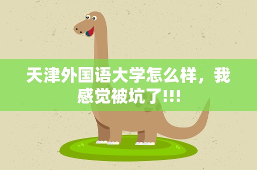 天津外国语大学怎么样，我感觉被坑了!!!