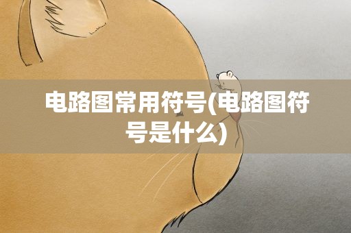 电路图常用符号(电路图符号是什么)