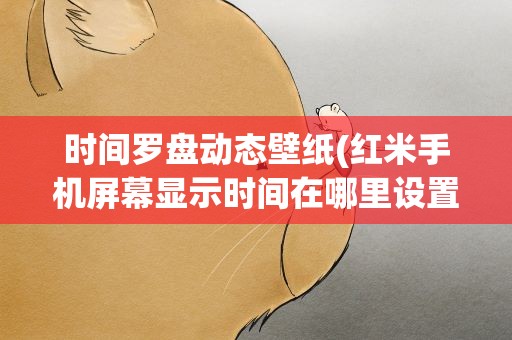 时间罗盘动态壁纸(红米手机屏幕显示时间在哪里设置)