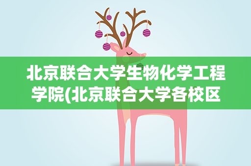 北京联合大学生物化学工程学院(北京联合大学各校区都有什么专业)