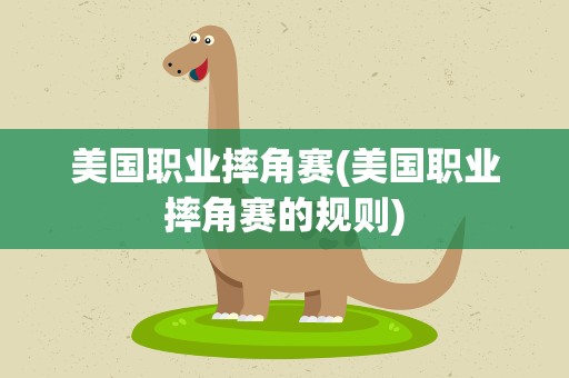 美国职业摔角赛(美国职业摔角赛的规则)