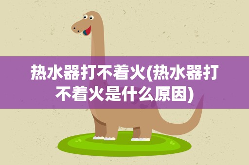 热水器打不着火(热水器打不着火是什么原因)