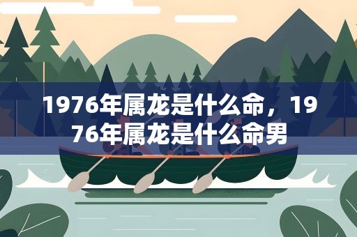 1976年属龙是什么命，1976年属龙是什么命男