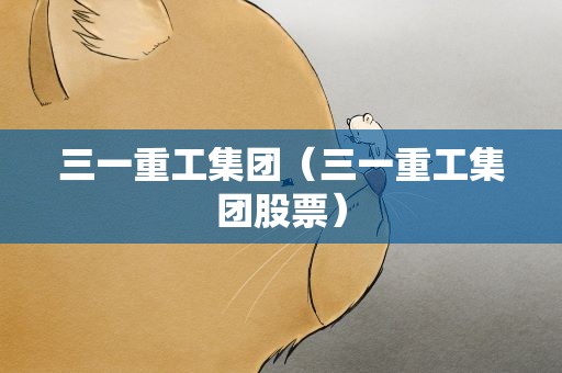 三一重工集团（三一重工集团股票）