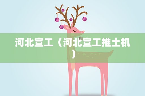河北宣工（河北宣工推土机）